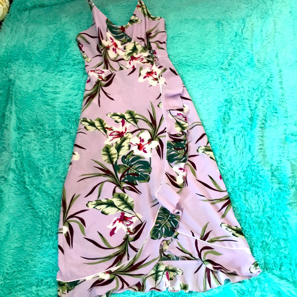 Jennifer Lopez floral wrap dress